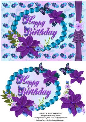 Violet & Blue Birthday
