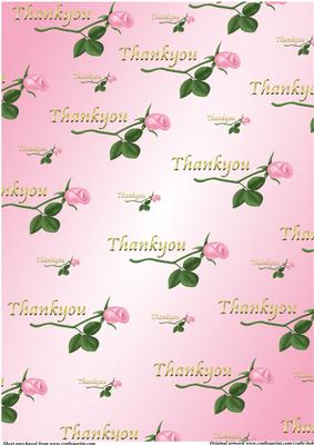 Pink Rose Gold Thankyou Background