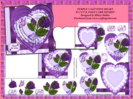 Purple Valentine Heart