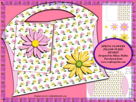 Spring Flowers Pillow Purse