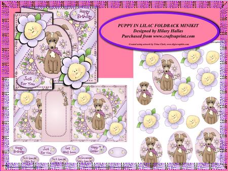 Puppy in Lilac Foldback Minikit