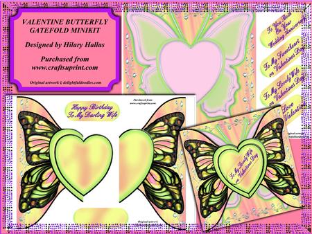 Butterfly Valentine Gatefold