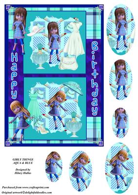 Girly Things Aqua & Blue