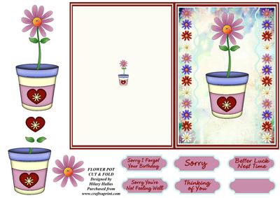 Flower Pot Cut & Fold