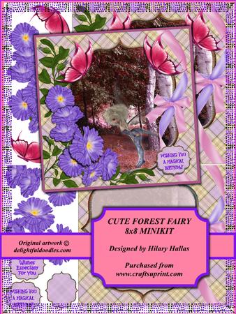 Cute Forest Fairy 8x8 Minikit