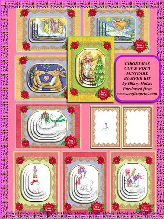 Christmas Cut & Fold Minicard Bumper Kit