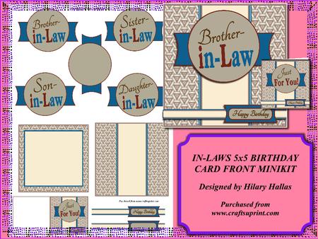 In-laws 5x5 Birthday Card Front Minikit