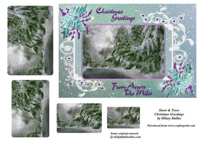 Snow & Trees Christmas Greetings