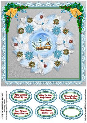 Snowy Christmas Wreath