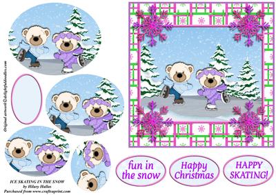 Ice Skating in the Snow