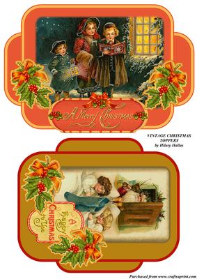 Vintage Christmas Toppers
