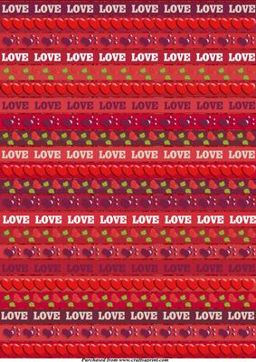 Love Love Love Valentine Background