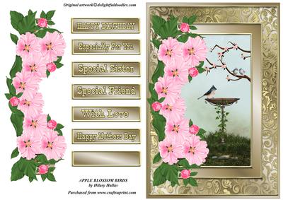 Apple Blossom Birds