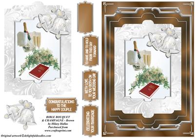 Bible Bouquet & Champagne - Brown