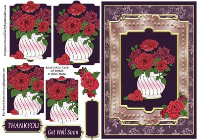 Beautiful Vase of Roses