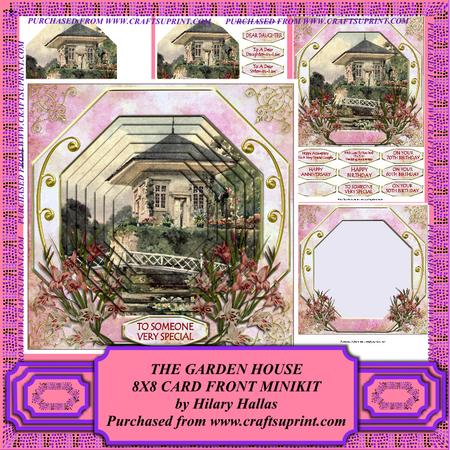 The Garden House 8x8 Card Front Minikit