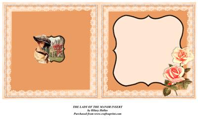 The Lady of the Manor Insert