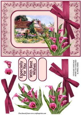 Vintage Cottage with Cala Lilies