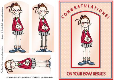 Schoolgirl Exam Congratulations