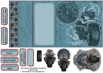 Futuristic Motorbike Foldback
