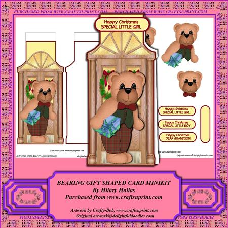 Bearing Gift Shaped Card Minikit