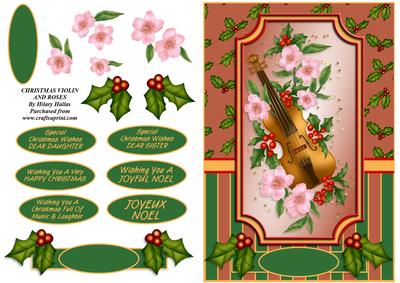 Christmas Violin & Roses