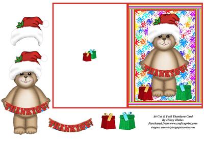 A6 Cut & Fold Thankyou Card