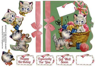 Kittens in the Knitting Basket