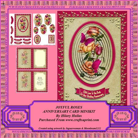 Joyful Roses Anniversary Card Minikit