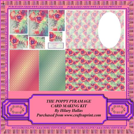 The Poppy Pyramage Card Making Kit