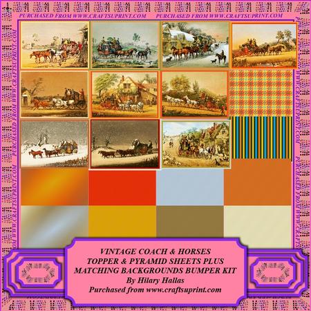Vintage Coach & Horses Topper & Background Bumper Kit