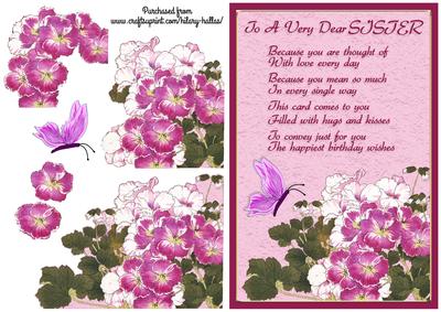 Lilac & White Pansies