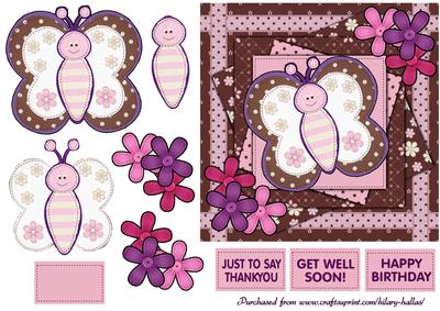 Chocolate Berry Butterfly