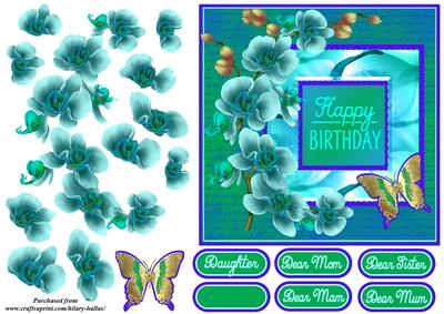 Turquoise Orchids