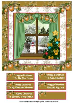 Snowy Christmas Window