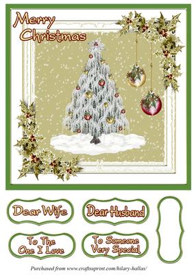 Snowy White Christmas Tree