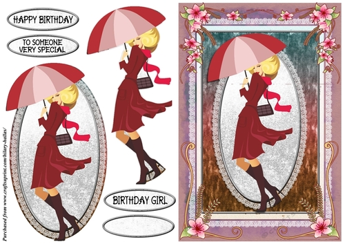 Girl With Umbrella