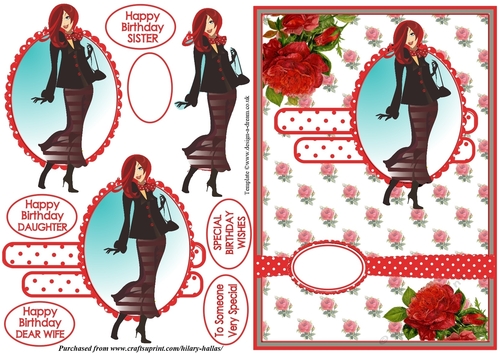 Red Rose Lady