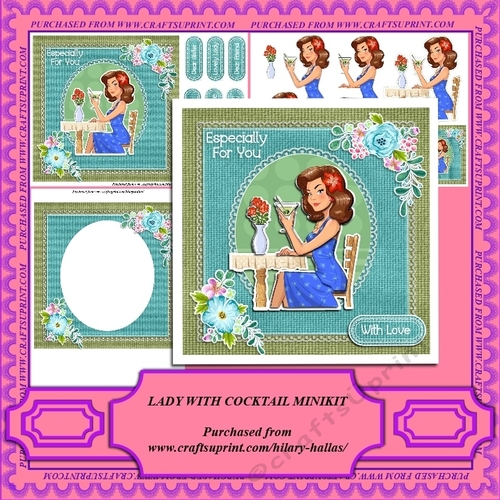 Lady With Cocktail Minikit