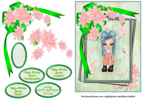 Lil Doll Lillian With Pink Flowers