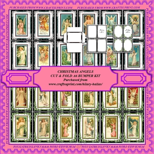 Christmas Angels A6 Cut & Fold Bumper Kit