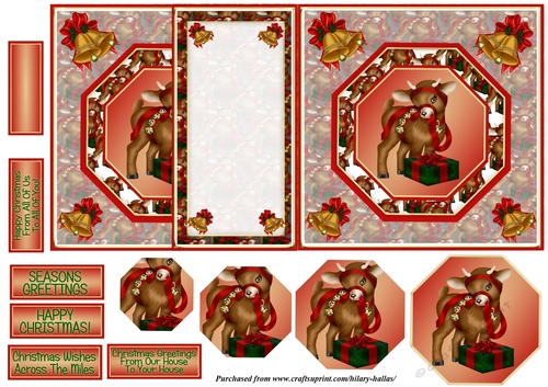 Little Reindeer No Hole Foldback