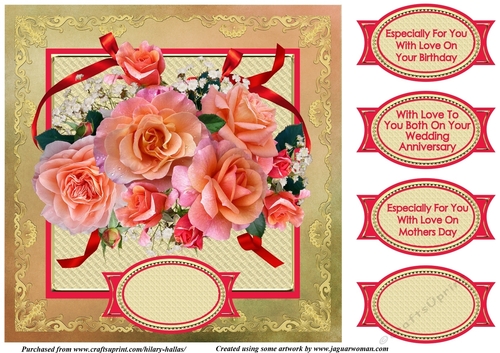 Peach Rose Bouquet