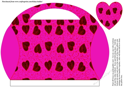 Pink Valentine Large Pillow Purse