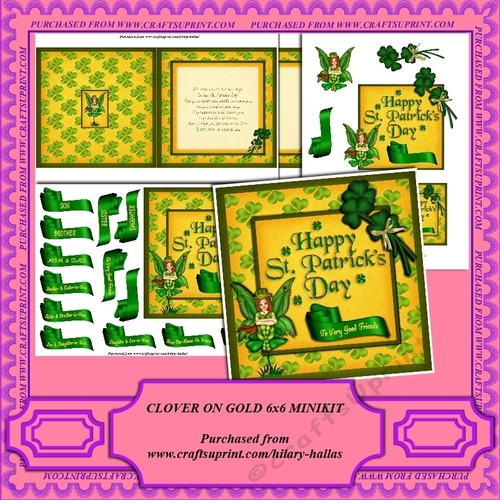 Clover On Gold 6x6 Minikit
