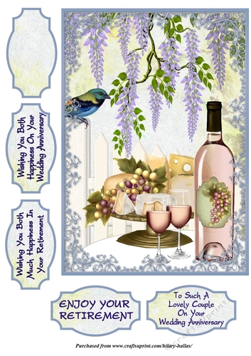 Wine Cheese & Wisteria
