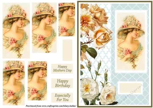 Vintage Beauty With Peach & White Roses