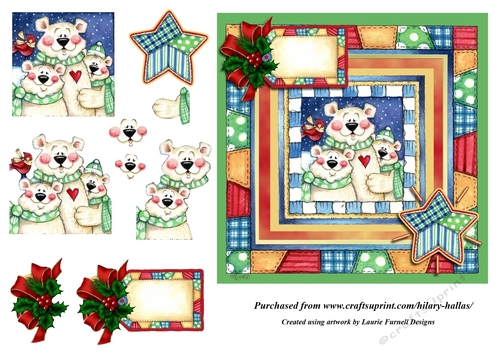 Bear Family Christmas Holidays Snap