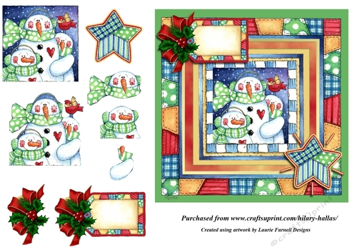 Snowman Family Christmas Holidays Snap