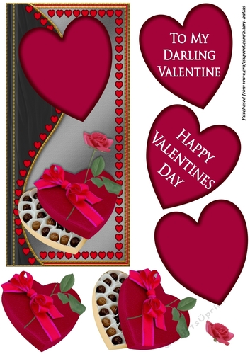 Valentine Chocs & Rose DL